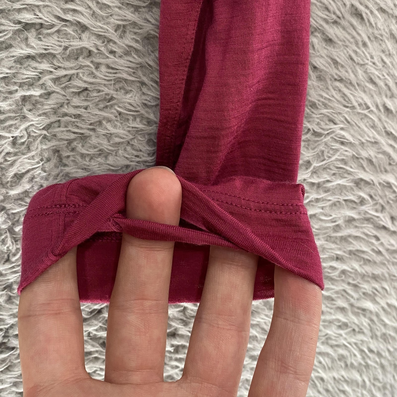 Arc'teryx Hooded Shirt Womens Xl Pink Merino Wool Long Sleeve Hiking Base Layer — image 8 of 8
